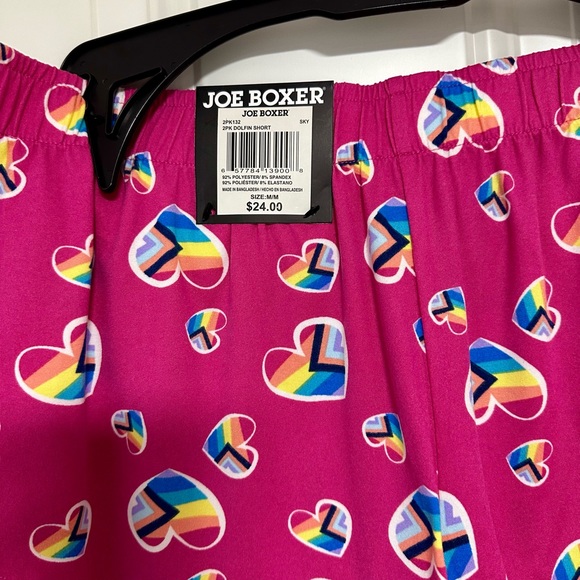 Joe Boxer - 2-Piece Teal & Pink Pajama Sleep Shorts - Picture 9 of 9